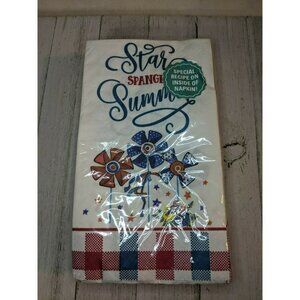 24 Pioneer Woman Paper Napkins Red White Blue Summer Patriotic Pinwheel w Recipe